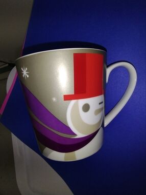 Starbucks White Logo Ceramic Mug with Black Print